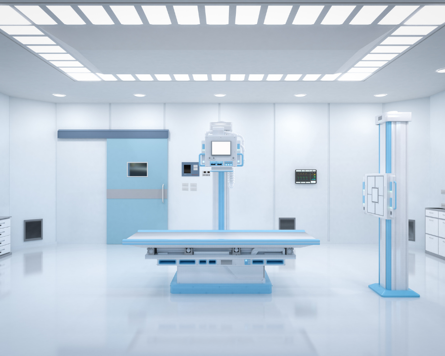 porta anti raggi x per ambienti ospedalieri